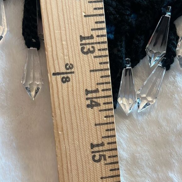 New! AKIRA PACK YOUR BAGS RHINESTONE TRIM CROCHET SKIRT SIZE SMALL - Picture 13 of 13